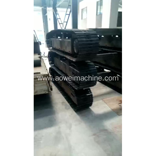Steel rubber track Crawler undercarriage spare part  track chassis system from 0.5Ton to 120Ton mining drilling